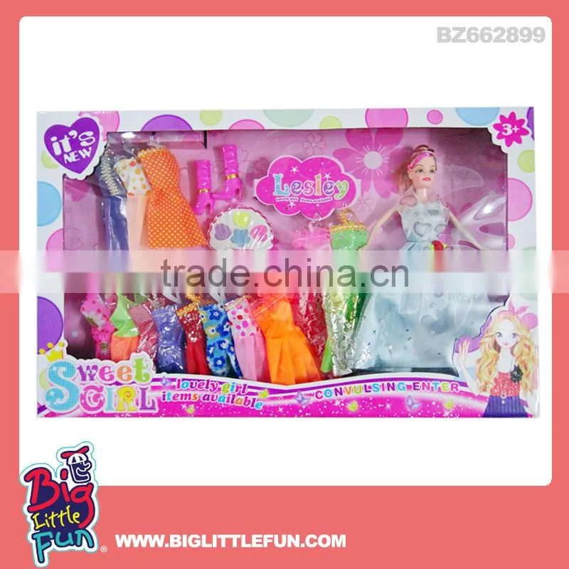 11 inch solid doll toy little girl love doll