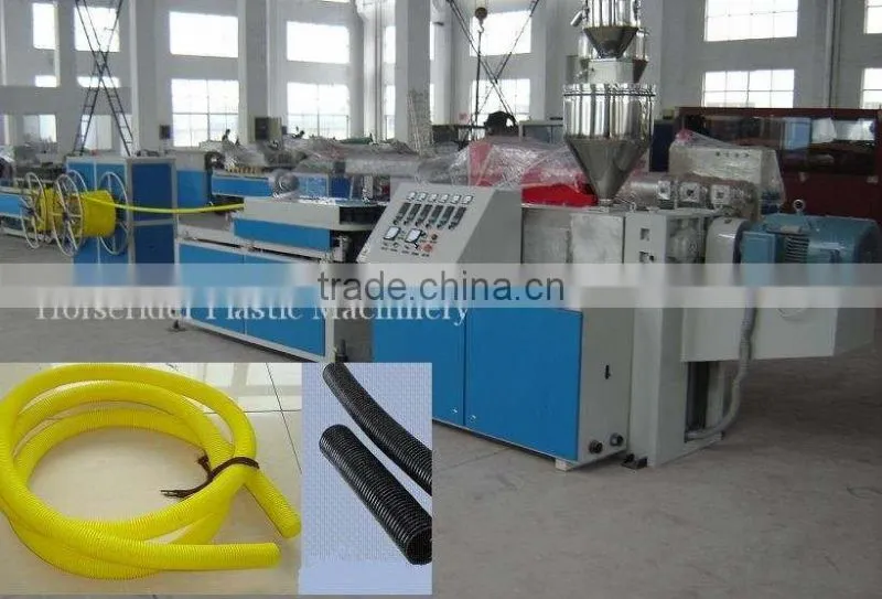 PP single wall corrugated pipe extrusion line/ PP expansion corrugated pipe making machine