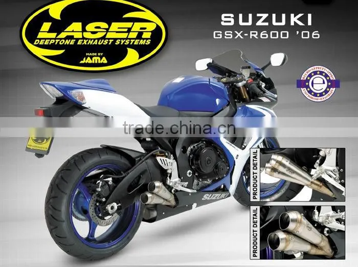 For SUZUKI GSX-R750 2006-2007 SM Motorcycle Exhaust Pipe LASER "X-treme" Exhaust GP-style + cat. D70