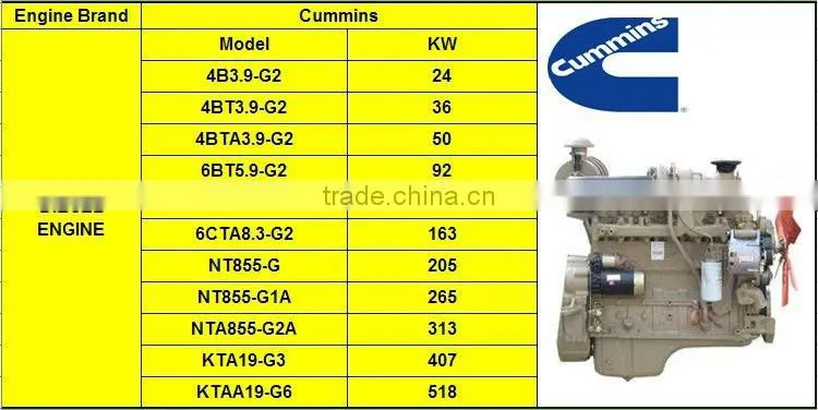 Chinese Best Quality Generator, Diesel Engine with Stamford Original Alternator