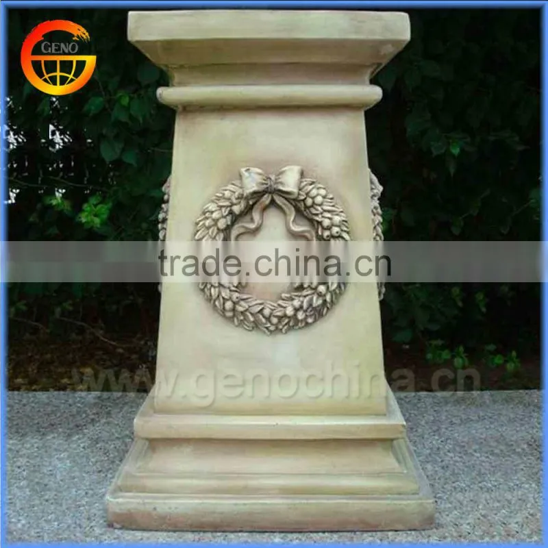 Fiberstone flower pot stand roman pillars column molds for sale