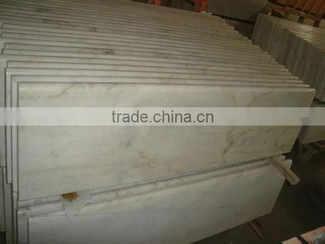 Guangxi White Marble Stairs steps polished low price