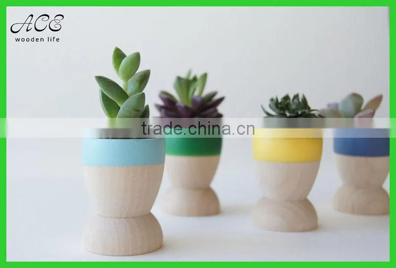 Mini wooden planters Wooden succulent planters Small wooden planters pots