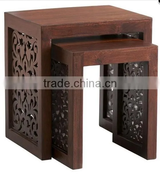 antique wooden side table