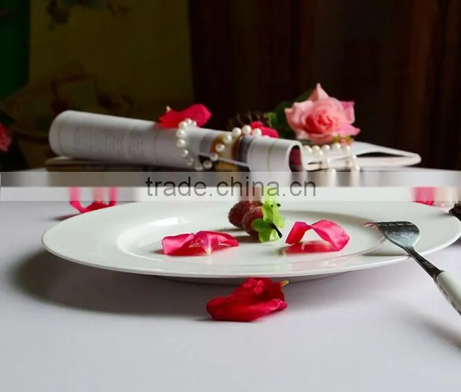 custom porous ceramic plates white porcelain serving dishes