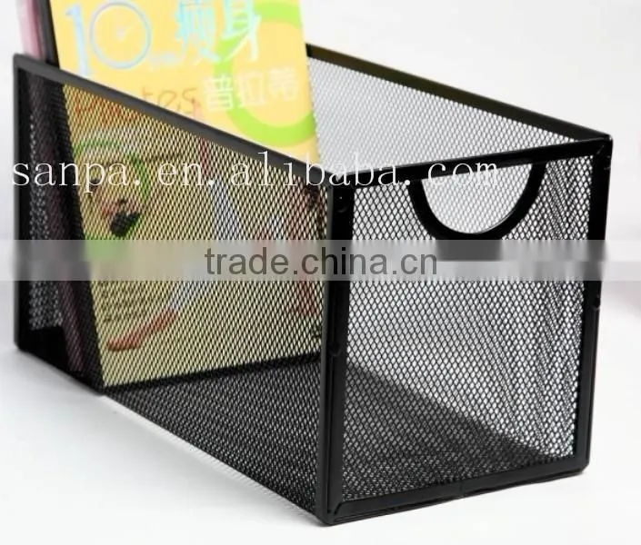 Hot Sale Office Desk Organizer/Home Organization Metal Mesh Iron CD Rank/CD Box