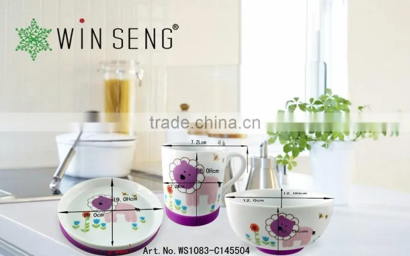 best selling dinnerware ceramic ware for kids set