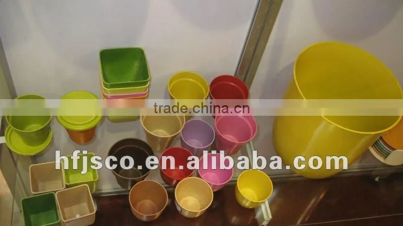 cheap bamboo fibre flower pot