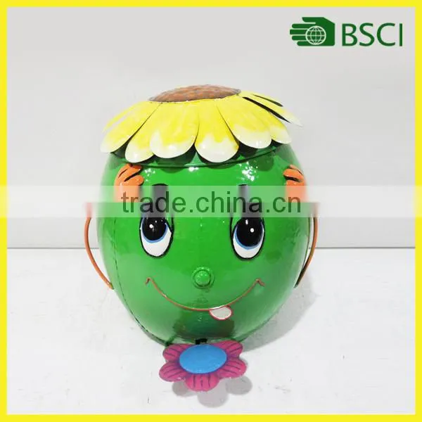 Wholesale animal planter with solar light metal garden light