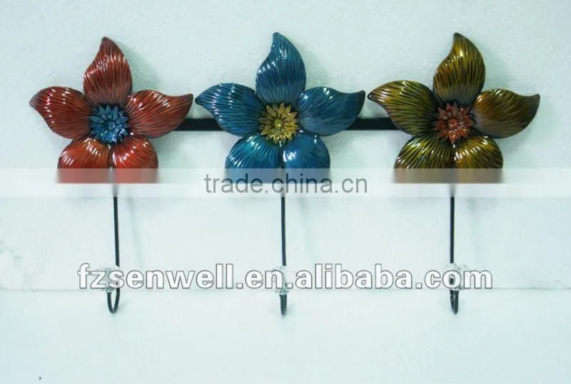 2011 IRON flower wall hook