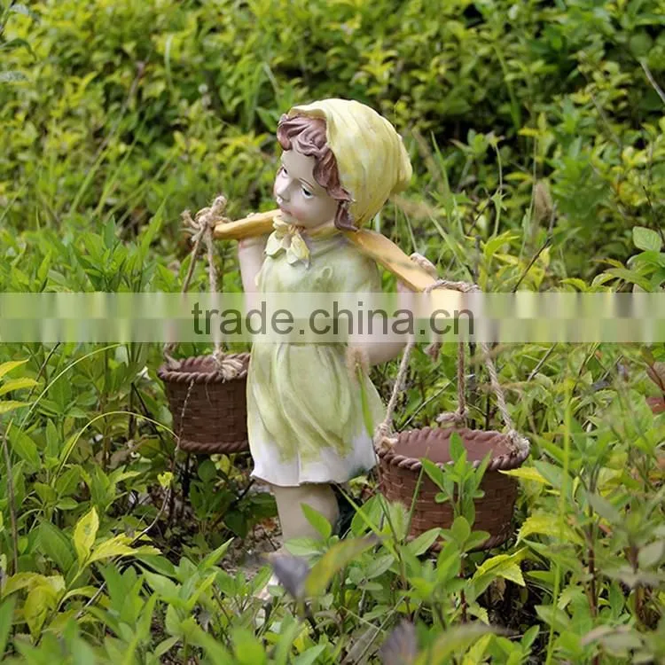 christmas garden statue decorations fiberglass garden child statue