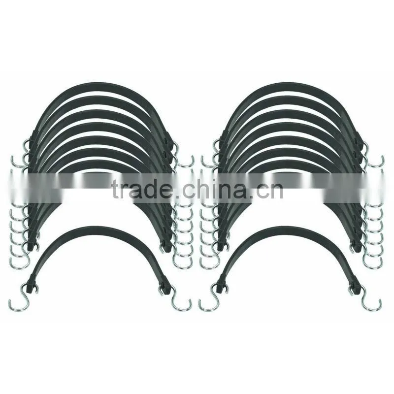 20 Piece 15" Heavy Duty EPDM Tie Downs mini ratchet tie down with good quality