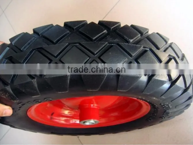 16'*4.00-8 PU FOAM WHEEL FP4008 WITH METAL RIM