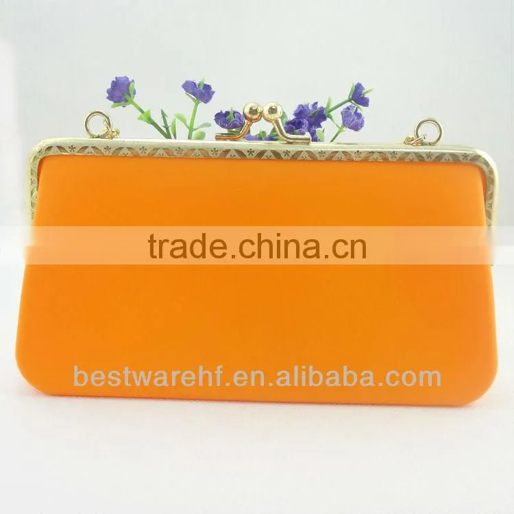 eco-friendly orange Silicone money Bag