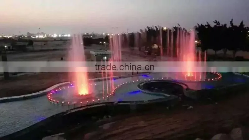 Stainless steel material and ornaments type chasing music fountain project