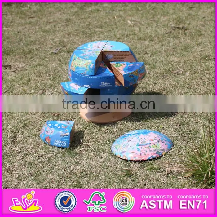 Best intelligent children wooden 3d puzzle ball W14G038