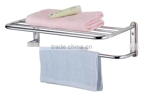 Stainless steel simple style towel rack, bathroom rotate towel hanger