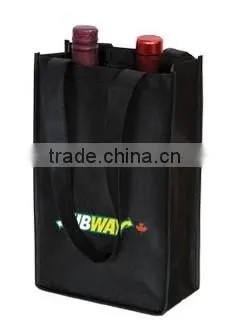 Promotional 90 GSM nonwoven two Bottle Wine Bag