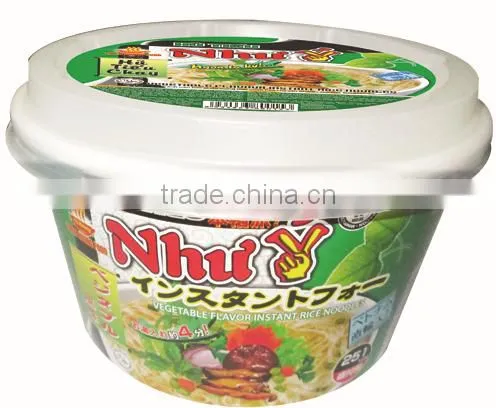 " Nhu Y " Vegetable Flavour Instant Bowl Rice Noodle 70g (Hu Tieu) - Thien Huong Food JSC