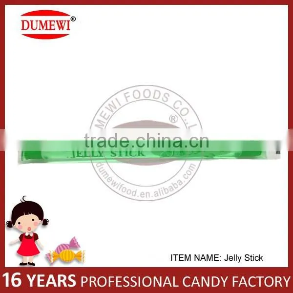 Sweet Tasted Fruit Flavor Jelly Stick in PVC Jar