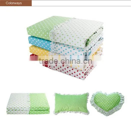 100% cotton spot printed bed linen set/duvet cover set