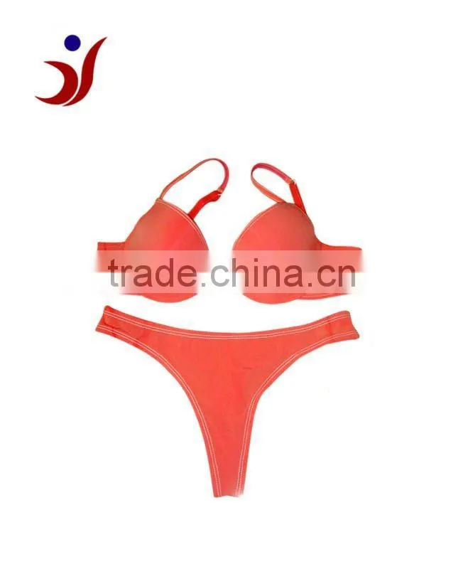 2012 hot pupular sexy simple push up bra and panty set