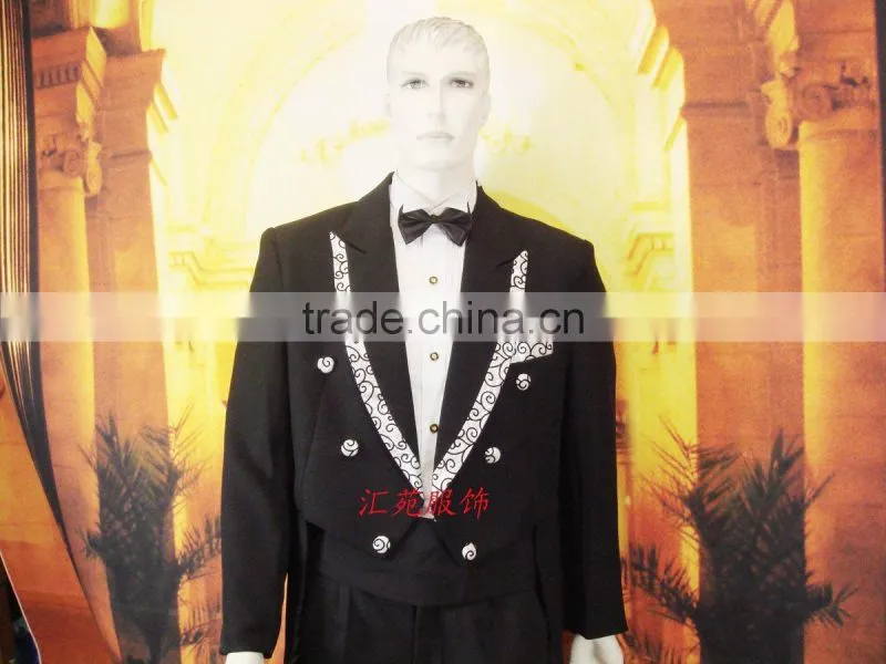 black men's wedding suit