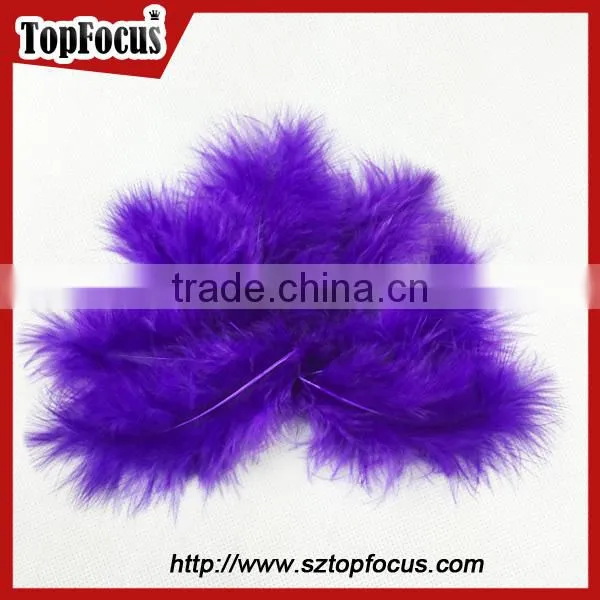 wholesale natural decorative Dyed down turkey feather for sale