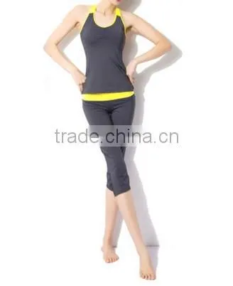 Red Woman Jogging Shirts Body Building Sport Wear Aerobics Pant Suit