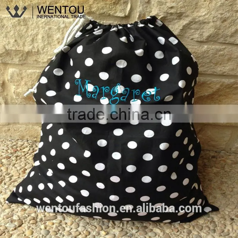 New Arrival Monogramed Laundry Wash Bag With Drawstring