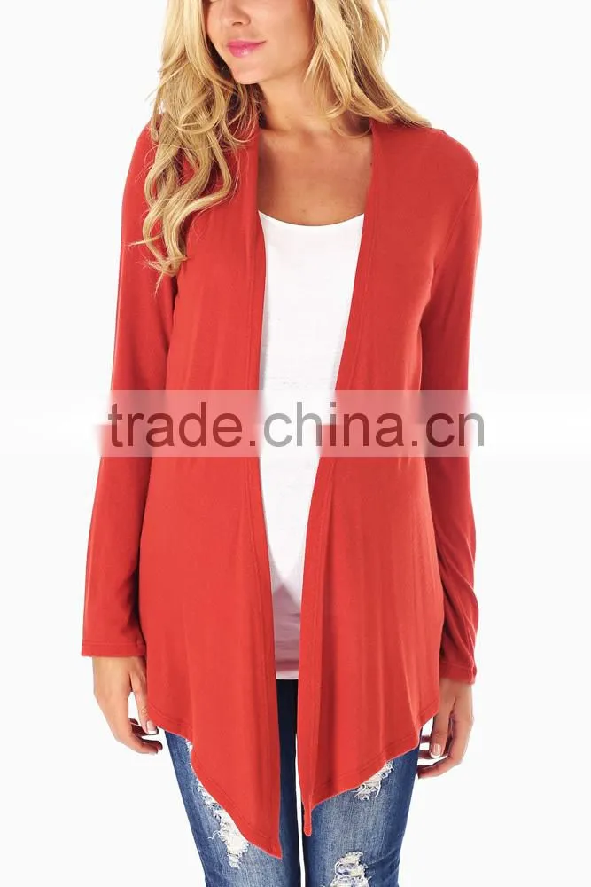 RUST MATERNITY CARDIGAN