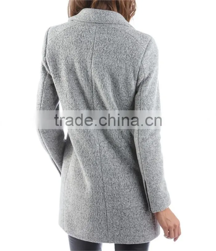 latest minimalist biker-style luxury women corduroy winter coat with zipper