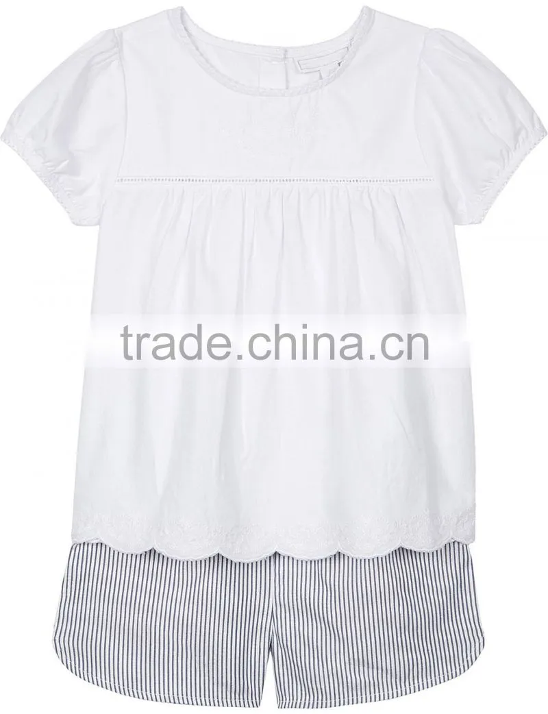 2017 Summer Season Custom Made Design for Kids Clothing T shirt and Shorts Set