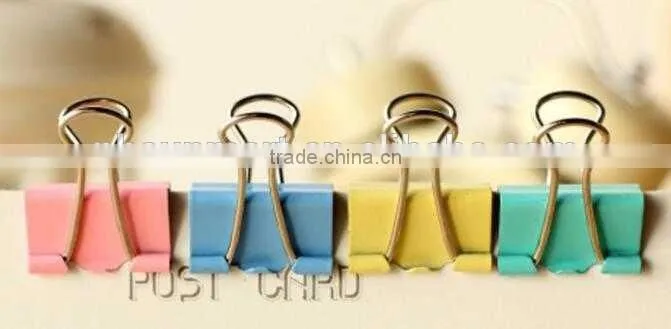 Biner Clip with different size and colors memo clip, paper clip