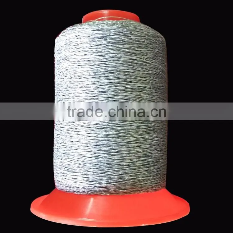 Storage silver water soluble polyamide nylon reflective thread for embroidery safety garment