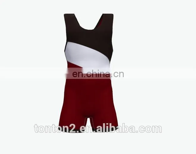 new freestyle men's sublimation wresting suit