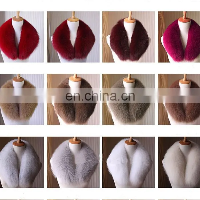 Wholesale Winter Warm Fashion Detachable Genuine Fox Fur Collar