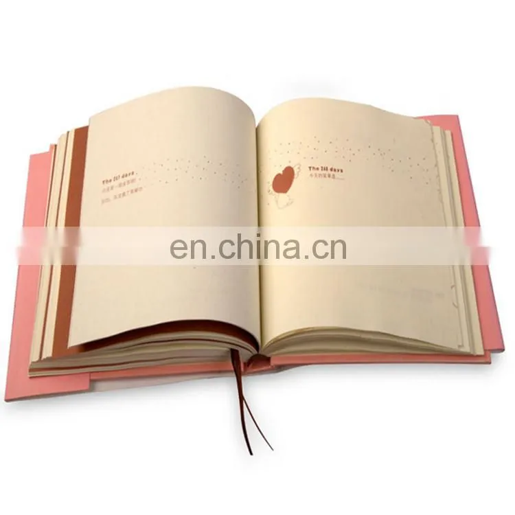 2018 new design pink love stay diary book printing/custom creative diary notebook for girl