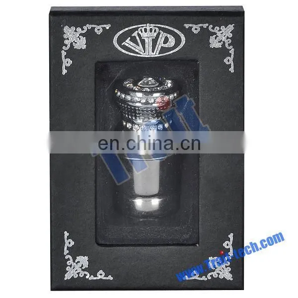 Hot Sale! Beautiful Convenient Diamond Car Cigarette Lighter(Silver)
