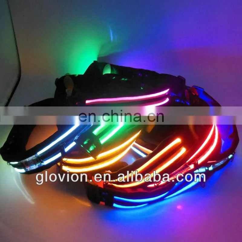 2014 NEWEST led sports belt bag LED phone case waist belt led sports belt