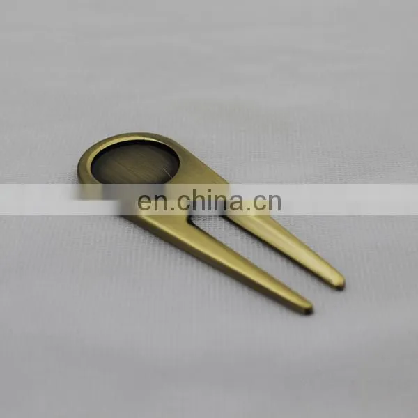 custom brass golf design divot tool