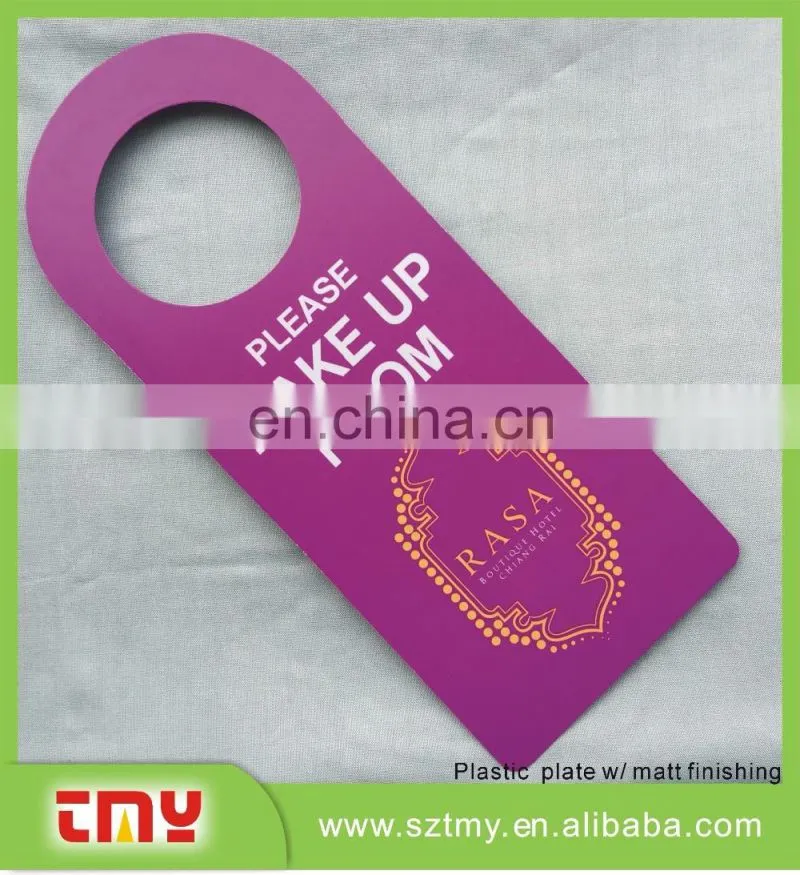 Do Not Disturb and Please Make Up Room Card, Hotel Door Hanger