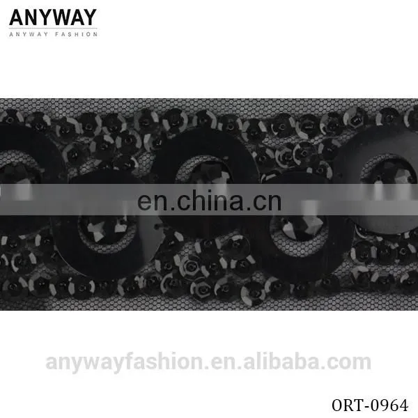 Fashion black bag color ribbon