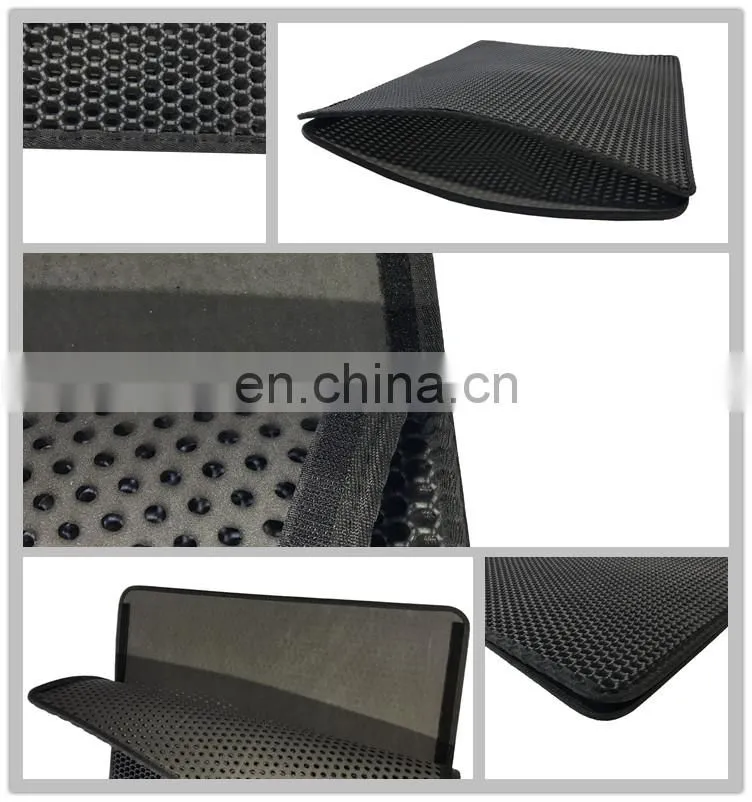 Customized EVA Pet Cat Litter Mat Double Layer Washable Cat Litter Mat