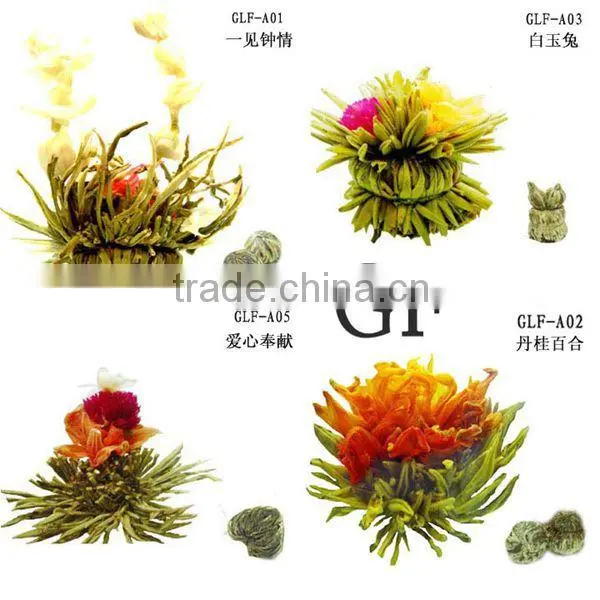 Beautiful blooming tea,flowering tea ball,different kinds of blooming tea ball