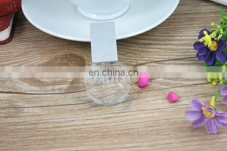 Customized logo promotional advertising USB flash drive USB 2.0 thumb plastic crystal usb flash drive