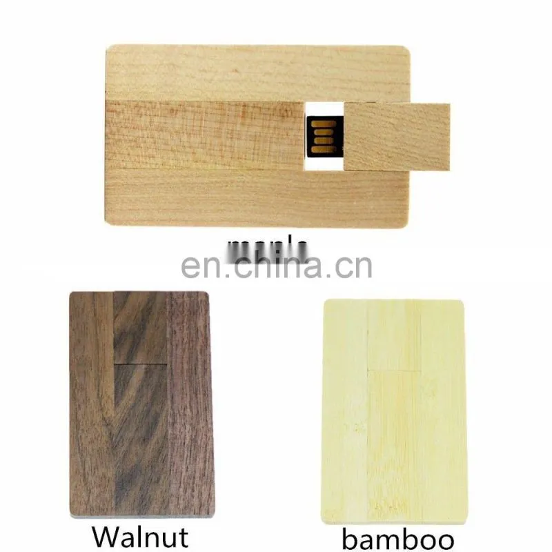 Wooden/Bamboo Card Series USB 2.0 Memory Stick Flash pen Drive 4GB-32GB