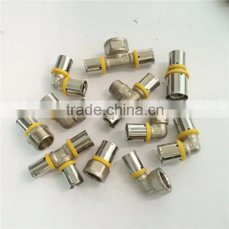 Hot selling 120 series press fitting male union female gas fitting for pex-al-pex pipe