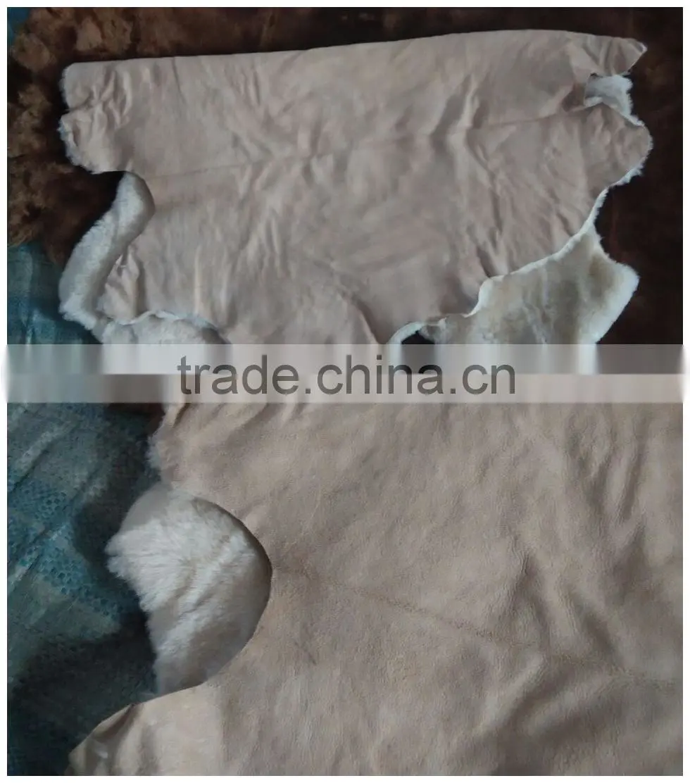2015 hot sale black sheepskin double face lining