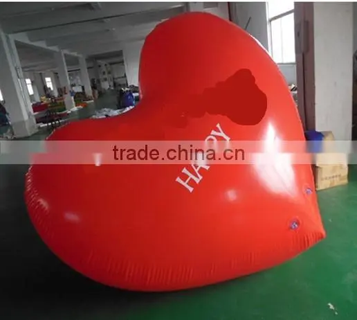 Hot salel lift off inflatable love heart balloon